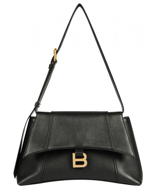 Balenciaga Downtown Small Shoulder Bag Black