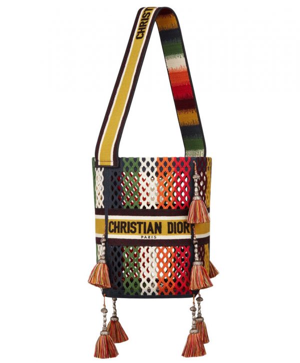 Christian Dior D-Bubble Bucket Bag Yellow