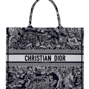 Christian Dior Book Tote Dark Blue