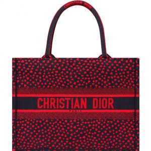 Christian Dior Small Dior Book Tote Red
