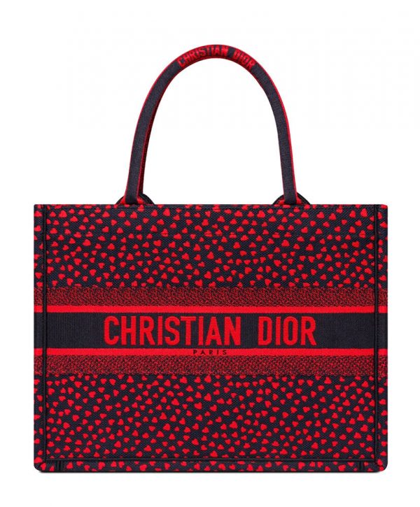 Christian Dior Small Dior Book Tote Red