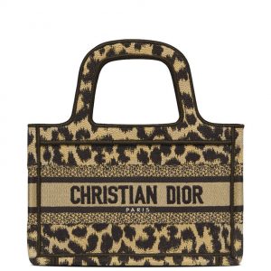 Christian Dior Mini Dior Book Tote Coffee