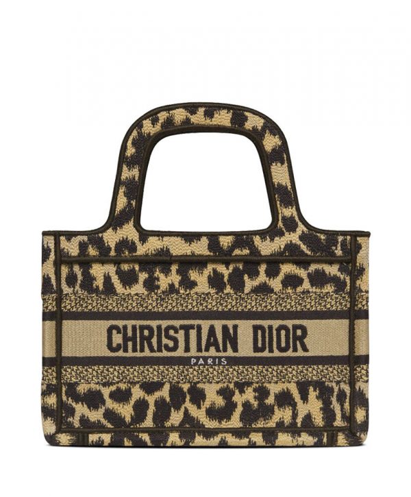 Christian Dior Mini Dior Book Tote Coffee