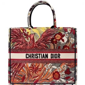 Christian Dior Book Tote Dior Animals Embroidered Canvas Bag