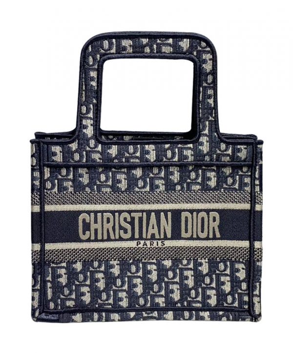 Christian Dior Mini Book Tote Bag Dark Blue