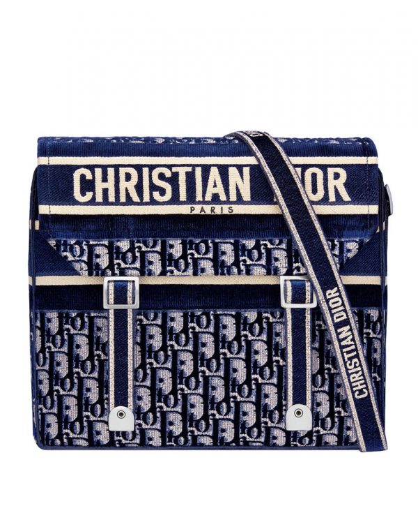 Christian Dior Diorcamp Messenger Bag Dark Blue