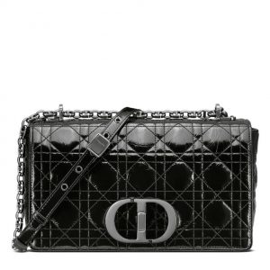 Christian Dior Medium Dior Caro Bag Black