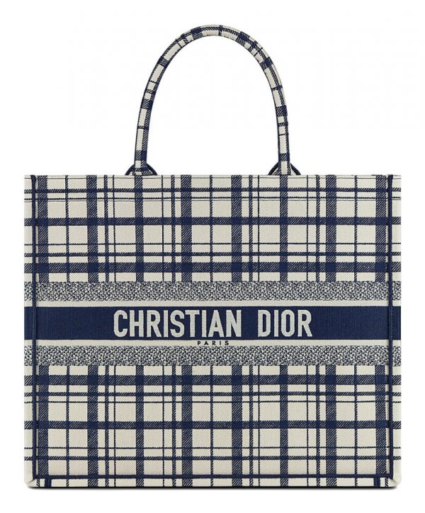 Christian Dior Book Tote Dark Blue