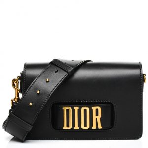 Christian Dior Flap bag with slot handclasp M8000 Black