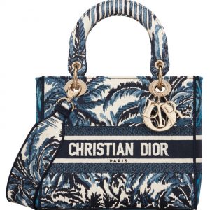 Christian Dior Medium Lady D-lite Bag Blue