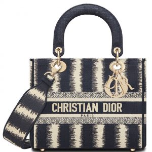 Christian Dior Medium Lady D-lite Bag Black