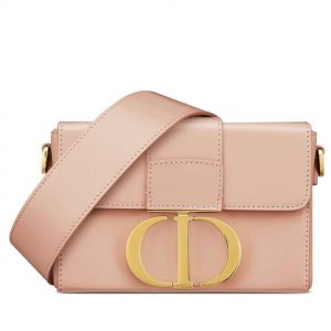 Christian Dior 30 Montaigne Lambskin Box Bag Pink