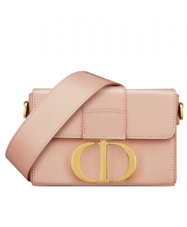Christian Dior 30 Montaigne Lambskin Box Bag Pink