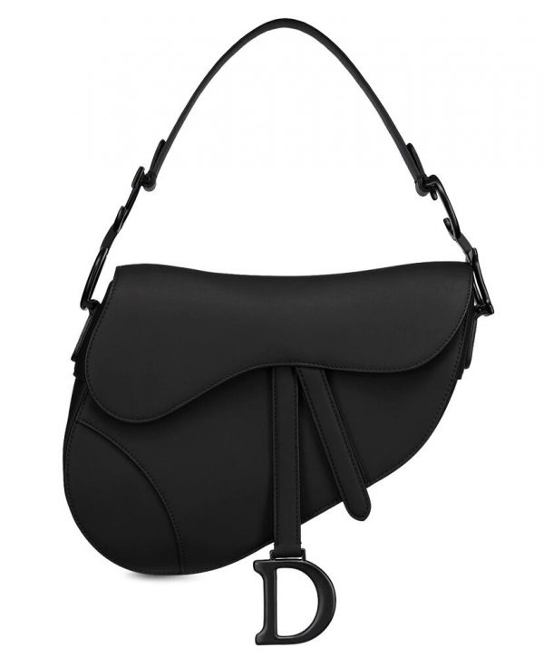 Christian Dior Saddle Ultra-Matte Bag Black