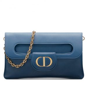 Christian Dior Medium Diordouble Bag Blue