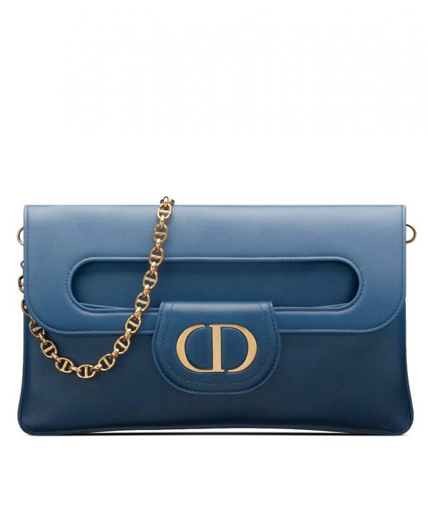 Christian Dior Medium Diordouble Bag Blue