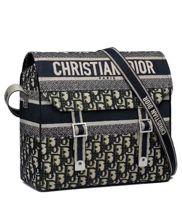 Christian Dior Oblique Diorcamp Messenger Bag Green