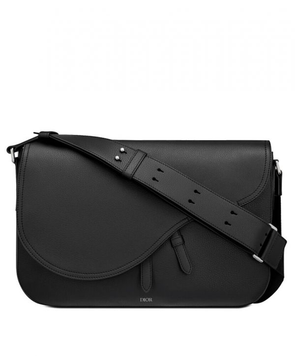 Christian Dior Saddle Messenger Bag Black