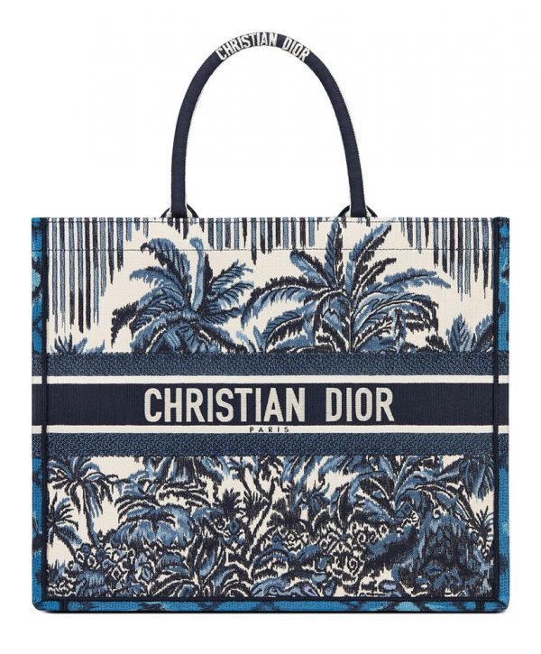 Christian Dior Book Tote Blue