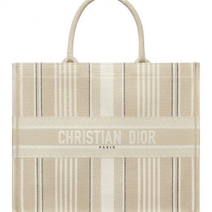 Christian Dior Book Tote Apricot