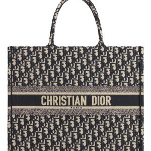 Christian Dior Book Tote bag M1286 Dark Blue