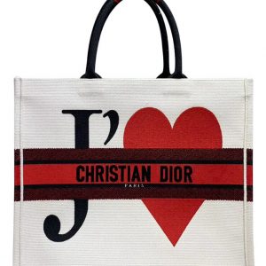 Christian Dior Book Tote bag White