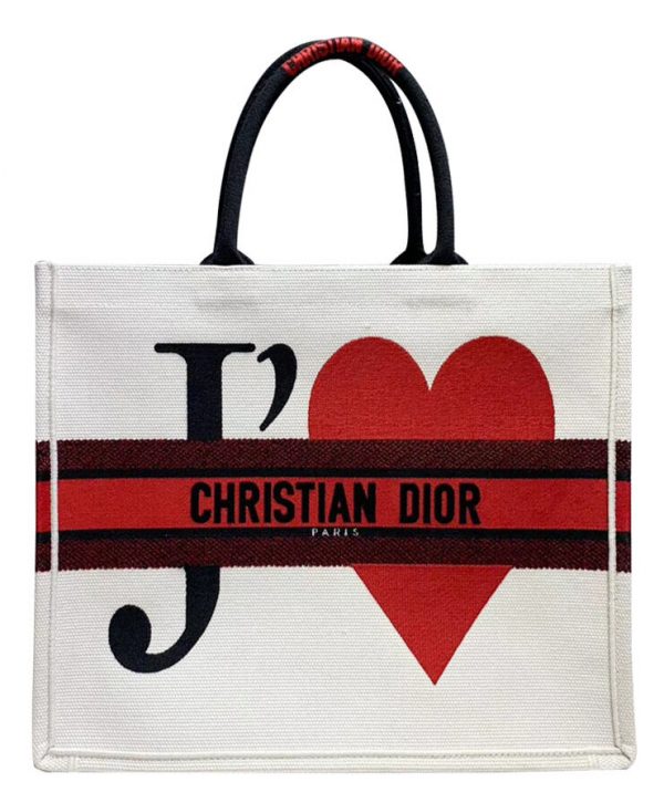 Christian Dior Book Tote bag White