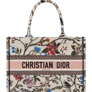 Christian Dior Small Dior Book Tote White