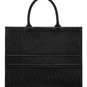 Christian Dior Book Tote Dior Oblique Bag Black