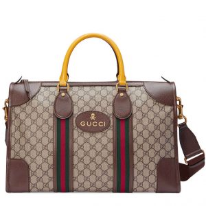 Gucci Soft GG Supreme Duffle Bag With Web 459311