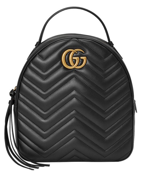 Gucci GG Marmont Quilted Leather Backpack Bag 476671