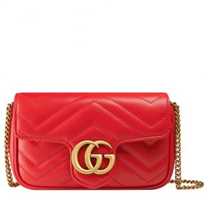 Gucci GG Marmont matelasse leather super mini bag 476433