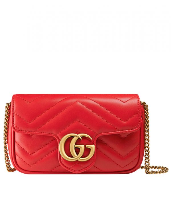 Gucci GG Marmont matelasse leather super mini bag 476433