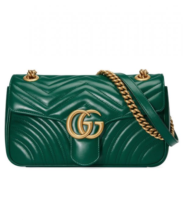 Gucci GG Marmont Matelasse Bag 443497 Green