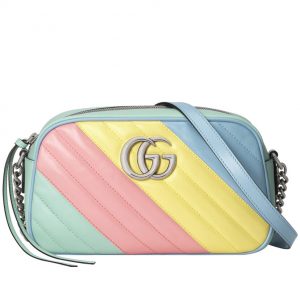 Gucci GG Marmont small shoulder bag 447632 Blue