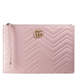 Gucci GG Marmont matelasse leather pouch 476440