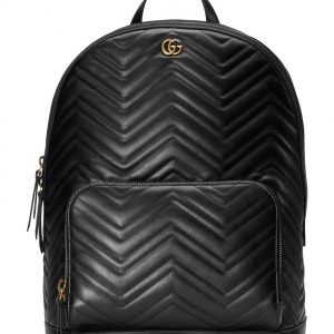 Gucci GG Marmont matelasse backpack 523405 Black