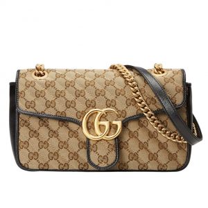 Gucci GG Marmont small shoulder bag 443497 Apricot