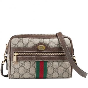 Gucci Ophidia GG Supreme mini bag 517350 Dark Coffee