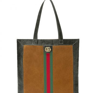 Gucci Ophidia suede large tote 519335 Coffee