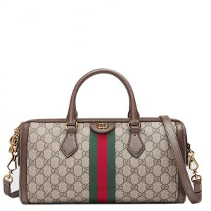 Gucci Ophidia GG medium top handle bag 524532 Dark Coffee