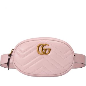 Gucci GG Marmont Matelasse Leather Belt Bag 476434