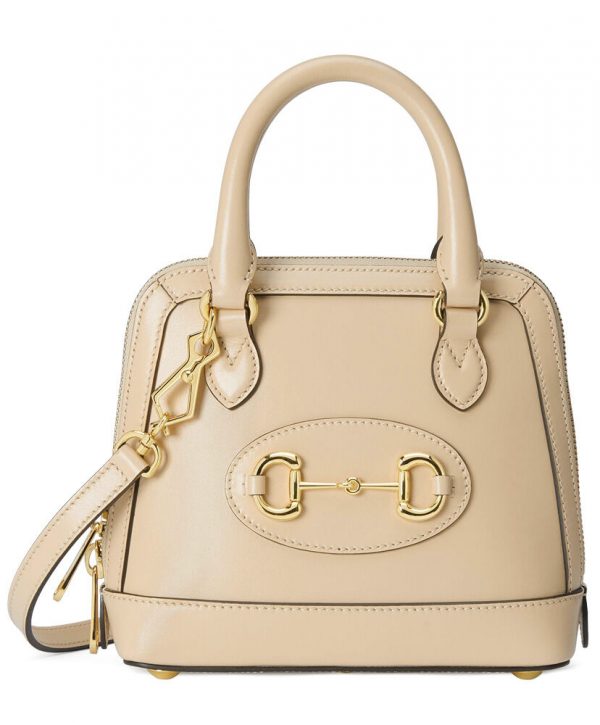 Gucci Horsebit 1955 Mini Top Handle Bag 640716 Apricot