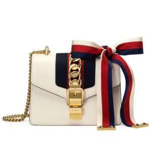 Gucci Sylvie Leather Mini Chain Bag 431666