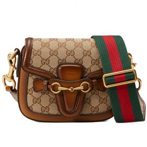 Gucci Lady Web Original GG shoulder bag Coffee