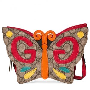 Gucci Children's GG Butterfly Handbag 648803 Red