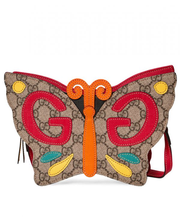 Gucci Children's GG Butterfly Handbag 648803 Red