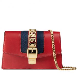 Gucci Sylvie Leather Mini Chain Bag 494646