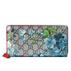 Gucci GG Blooms Zip Around Wallet 408665