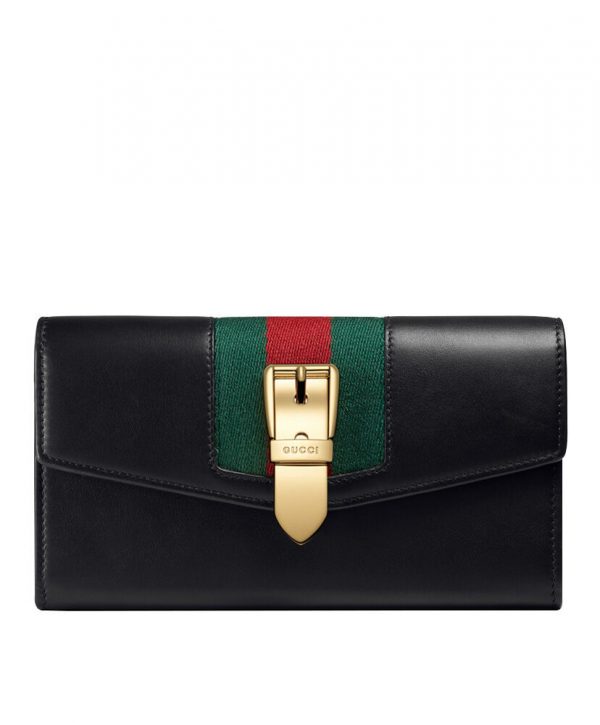 Gucci Sylvie leather continental wallet 476084